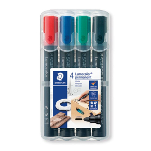 STAEDTLER Lumocolor Permanent-Marker - 2 mm - 4er Box