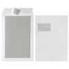 herlitz Versandtasche - DIN C4 - 120 g/m² - weiß - mit Papprückwand - mit Fenster - 5 Stück