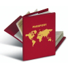 Herma 5549 RFID Schutzhülle für Reisepass - weinrot