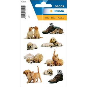 Herma 5606 DECOR Sticker - Hundewelpen - 27 Stück