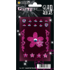 Herma 6007 GLAM ROCKS Sticker - Blumen - pink - glitzernd - 17 Stück