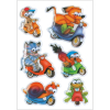 Herma 6046 DECOR Sticker - Tiere auf Rädern - Wackelaugen