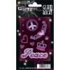 Herma 6643 GLAM ROCKS Sticker - Peace - glitzernd