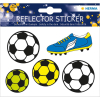Herma 19193 Reflektorsticker - Fußball - 5 Sticker