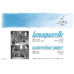 Lana Lanaquarelle Block - 300 g/m² - matt - 46 x 61...