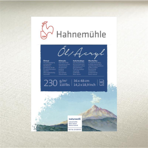 Hahnem&uuml;hle &Ouml;l Acryl 230 Block - 230 g/m&sup2; -...