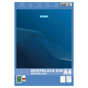 Stylex Briefblock - DIN A4 - liniert - 1 Stück