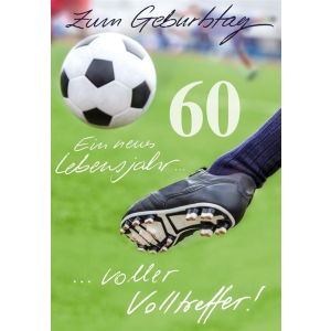 Komma3 Gl&uuml;ckwunschkarte 60. Geburtstag Mann