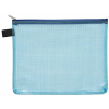 FolderSys Kleinkram-Beutel A5+, Zipp, blau transparent