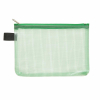 FolderSys Reißverschluss-Beutel A6, mit Zip grün, Folie grün transparent