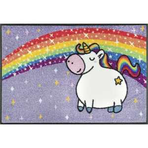 wash+dry Schmutzfangmatte Unicorn Rainbow - 75 x 120 cm