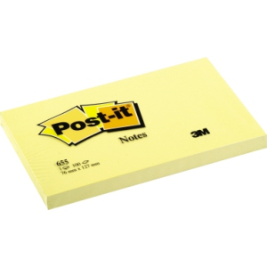 Post-it Haftnotiz gelb, 127x76 Blatt 100/Block,
