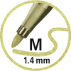 STABILO Pen 68 Filzstift - 1,4 mm - metallic - 6er Metalletui