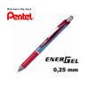Pentel Liquidgelroller EnerGel XmRT 0,25mm Nadelspitze Rot