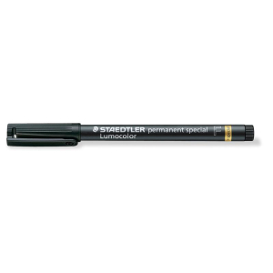 STAEDTLER Lumocolor Folienstift permanent special - F - 0,6 mm - schwarz