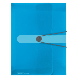 herlitz Sammelbox - DIN A4 - PP - 4 cm - transparent blau