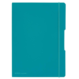 herlitz my.book flex Notizheft - DIN A4 - caribbean turquoise - liniert+kariert - 2 x 40 Blatt