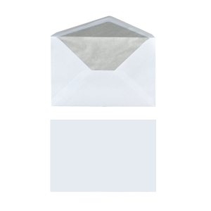 herlitz Briefumschlag - C6 - Seidenfutter - weiß - nassklebend - 25 Stück