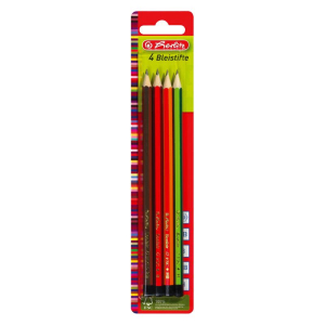 herlitz Bleistift Set - 4 H&auml;rten - 4 Farben