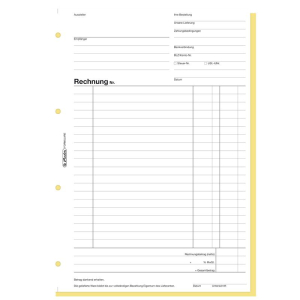 herlitz Rechnungsbuch 306 - DIN A4 - selbstdurchschreibend - 2 x 40 Blatt