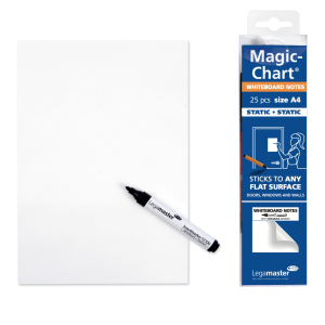 Magic-Chart Notes Whiteboard 20x30 cm (A4), 25 Notes pro Rolle
