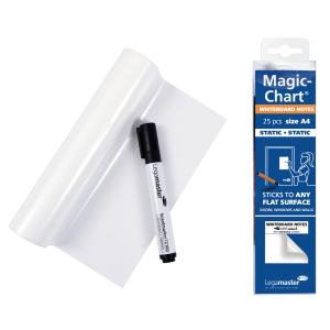Magic-Chart Notes Whiteboard 20x30 cm (A4), 25 Notes pro Rolle