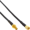 InLine WLAN Kabel, R-SMA-Stecker auf R-SMA-Kupplung, 0,3m