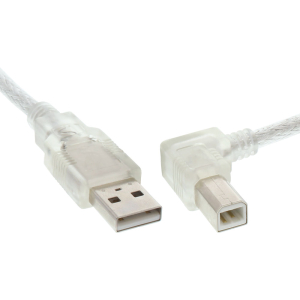InLine USB 2.0 Kabel, A an B rechts abgewinkelt,...