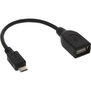 InLine Micro-USB OTG Adapterkabel, Micro-B Stecker an USB...