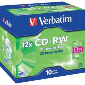 Verbatim CD-RW 80 Min./700 MB, 8 bis 12-fach...