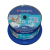 Verbatim CD-R 80 Min./700 MB printable, Spindel, 52-fach, PG=50ST