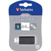 Verbatim Speicherstick USB 2.0 PinStripe, 64 GB, schwarz