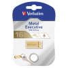 Verbatim Speicherstick USB Stic 3.0 Metal, 16 GB, USB Stic, Hersteller Verbatim, gold