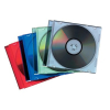 Fellowes CD/DVD-Hülle Jewelcase, PG=1ST, für 1 CD (Slimline), transparent/schwarz