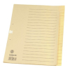 Esselte Register blanko Tauenpapier, 20 Blatt, A4, 100 g/qm, chamois