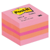 Post-it Haftnotiz-Würfel Mini, 51x51mm, 400 Blatt, pink, orange, neonpink