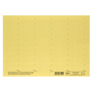Elba Beschriftungsschild vertic Komfort, 58x18mm gelb
