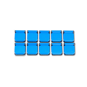 Maul Planhalter Magnetclip selbstklebend, 36x40mm, blau 10 Stück