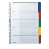 Leitz Register - DIN A4 - blanko - Karton - farbige Tabe - 5 Blatt