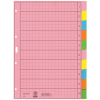 Leitz Register - DIN A4 - blanko - Tauenpapier - farbig - 10 Blatt