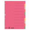 Leitz Register - DIN A4 - blanko - Karton - farbig - 10 Blatt