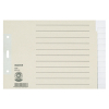 Leitz Register - DIN A5 quer - blanko - Tauenpapier - grau - 12 Blatt