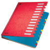 Leitz Deskorganizer Color - Pultordner - DIN A4 - 12 Fächer - 12 Taben - rot