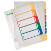 Leitz Zahlenregister PC-beschriftbar - DIN A4 - 1-6 - farbig - 6 Blatt