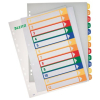 Leitz Zahlenregister PC-beschriftbar - DIN A4 - 1-12 - farbig - 12 Blatt