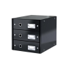 Leitz Schubladenbox Click & Store - DIN A4 - 3 Schubladen - schwarz