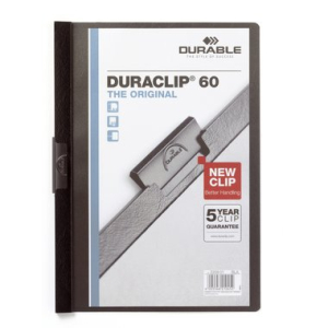 Durable DURACLIP Klemm-Mappe - DIN A4 - 1-60 Blatt - schwarz