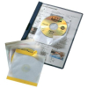 Durable CD/DVD-Hülle CD/DVD FIX, für 1 CD/DVD mit Booklet oder 2 CDs/DVDs, transparent