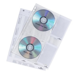 Durable CD/DVD-Hülle, A4, für 4 CDs/DVDs,...