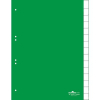 Durable Register blanko Kunststoff, 15 Blatt, zusätzliche Schilder 0-15, A-Z, grün